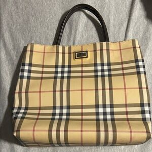 Burberry Plaid Tote